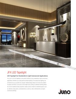 juno tape led under-the-cabinet & toe-boards lighting catalog